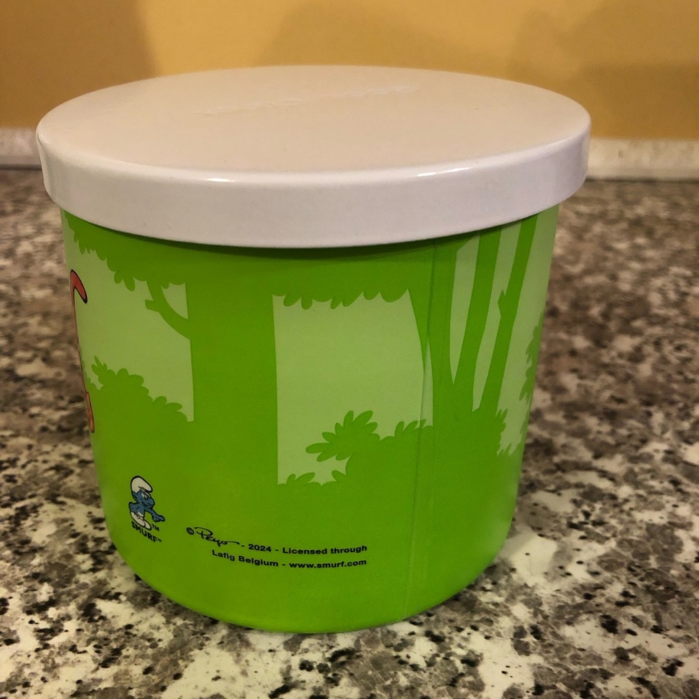 Goose Creek candle jar Smurfs lime green three wick scented SMURF FOR YOUR LIVES - Picture 3 of 8